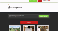 Desktop Screenshot of 3lakesgolf.com