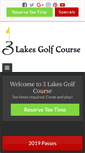 Mobile Screenshot of 3lakesgolf.com