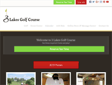 Tablet Screenshot of 3lakesgolf.com